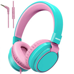 Safe Kids Headphones 85Db Volume Limit – Hearing Protection Wired Headset with Microphone for School & Online Learning