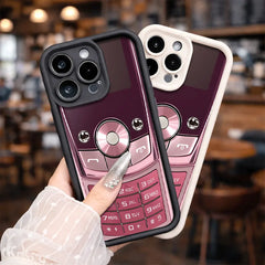 Retro Phone for Phone Case, Compatible with Iphone 17 Pro Max, 16 Pro Max，15 Pro, 14, 13, 12, 11, XR, XS Plus, SE, Mini. Made from Soft TPU Shock-Resistant Silicone Material, This Stylish Street-Style Gift Is Perfect for Any Occasion.
