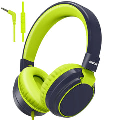 Safe Kids Headphones 85Db Volume Limit – Hearing Protection Wired Headset with Microphone for School & Online Learning