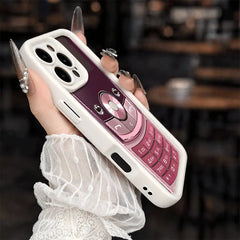 Retro Phone for Phone Case, Compatible with Iphone 17 Pro Max, 16 Pro Max，15 Pro, 14, 13, 12, 11, XR, XS Plus, SE, Mini. Made from Soft TPU Shock-Resistant Silicone Material, This Stylish Street-Style Gift Is Perfect for Any Occasion.