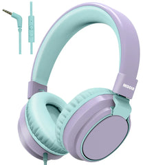 Safe Kids Headphones 85Db Volume Limit – Hearing Protection Wired Headset with Microphone for School & Online Learning