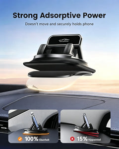 Universal 360° Rotatable Car Phone Mount, Dashboard Non-Slip Phone Holder, Stable Bracket for All Smartphones