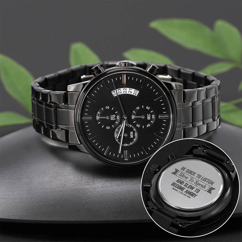 Be Quick to Listen (James 119-20) – Men's Watch