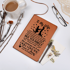 To My Wife Sooner – Leather Journal