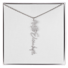 Personalized Flower Necklace