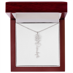 Personalized Flower Necklace
