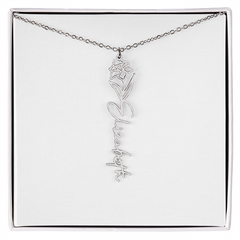 Personalized Flower Necklace